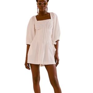 Free People Cerise Mini Dress Ivory Size Small
